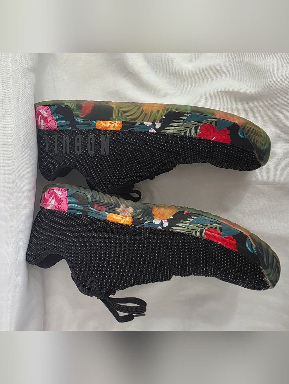NOBULL Black Tropical Print Women’s Trainer Plus Size 9 - Picture 3 of 9